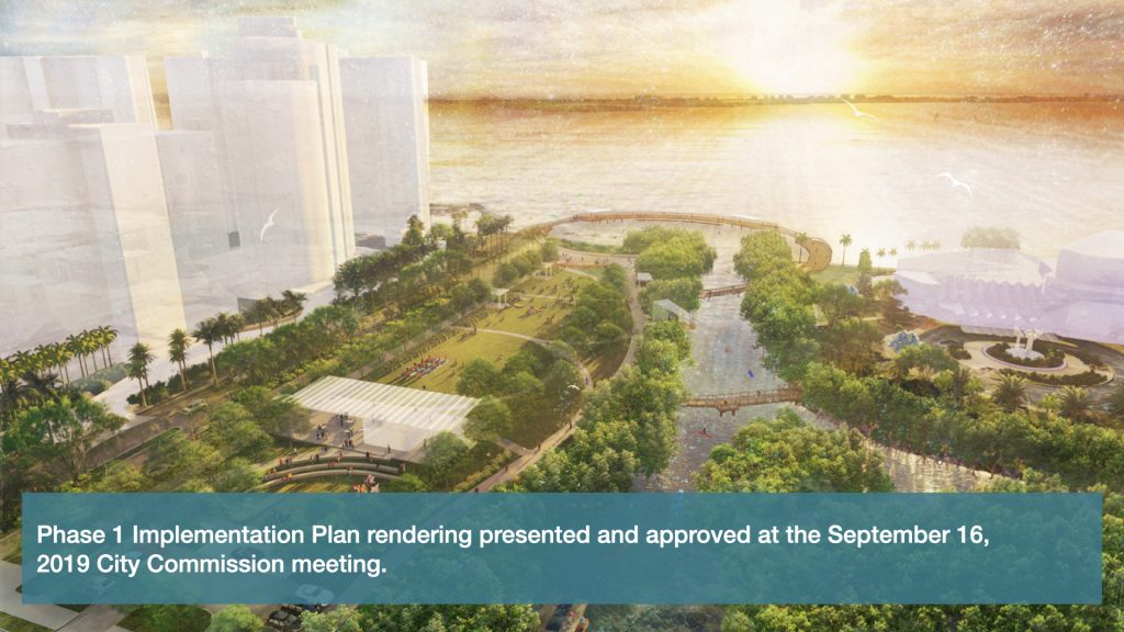 Phase 1 Implementation Plan rendering presented and approved at the September 16th City Commission meeting.