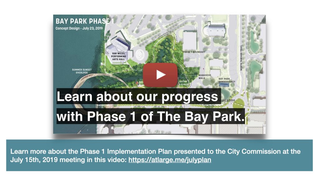 Learn more about the Phase 1 Implementation Plan presented to the City Commission at the July 15th, 2019 meeting in this video: https://atlarge.me/julyplan