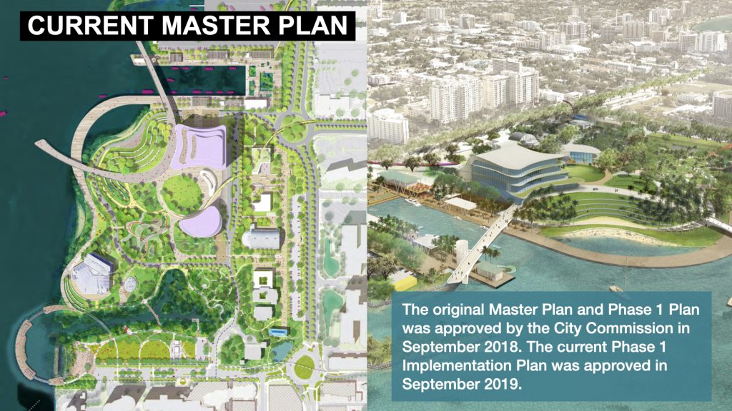 The original Master Plan and Phase 1 Plan was approved by the City Commission in September 2018. The current Phase 1 Implementation Plan was approved in September 2019.